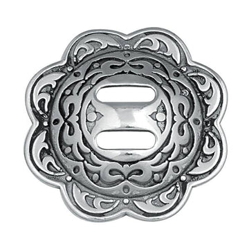 Jeremiah Watt Accented Floral Concho with Slot